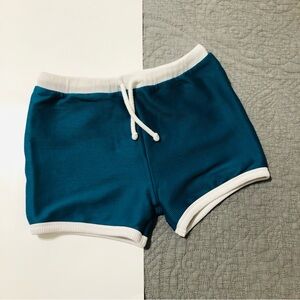 FIN & VINCE Fitted Teal Swim Shorts • 10/12
